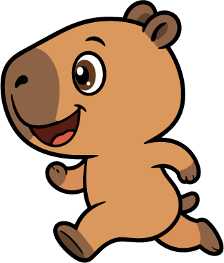 Capiverso capybara running
